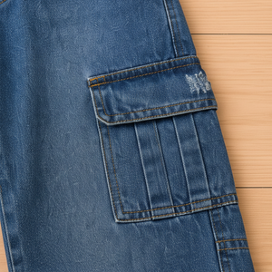 Pantalon Jeans Cargo Foto 3
