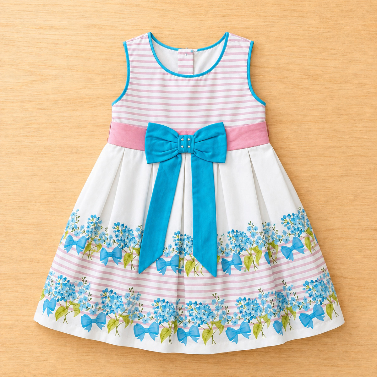 VESTIDO FLOR AGUA