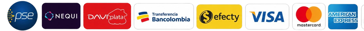 Métodos de pago aceptados
