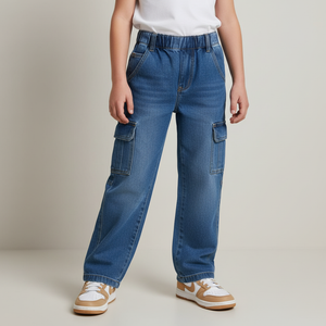 Pantalon Jeans Cargo - Foto 2
