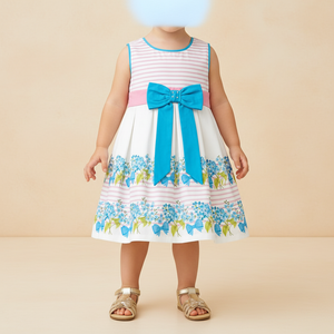 Vestido Flor Agua - Foto 2