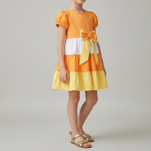 Vestido Golas Li Naranja - Foto 2